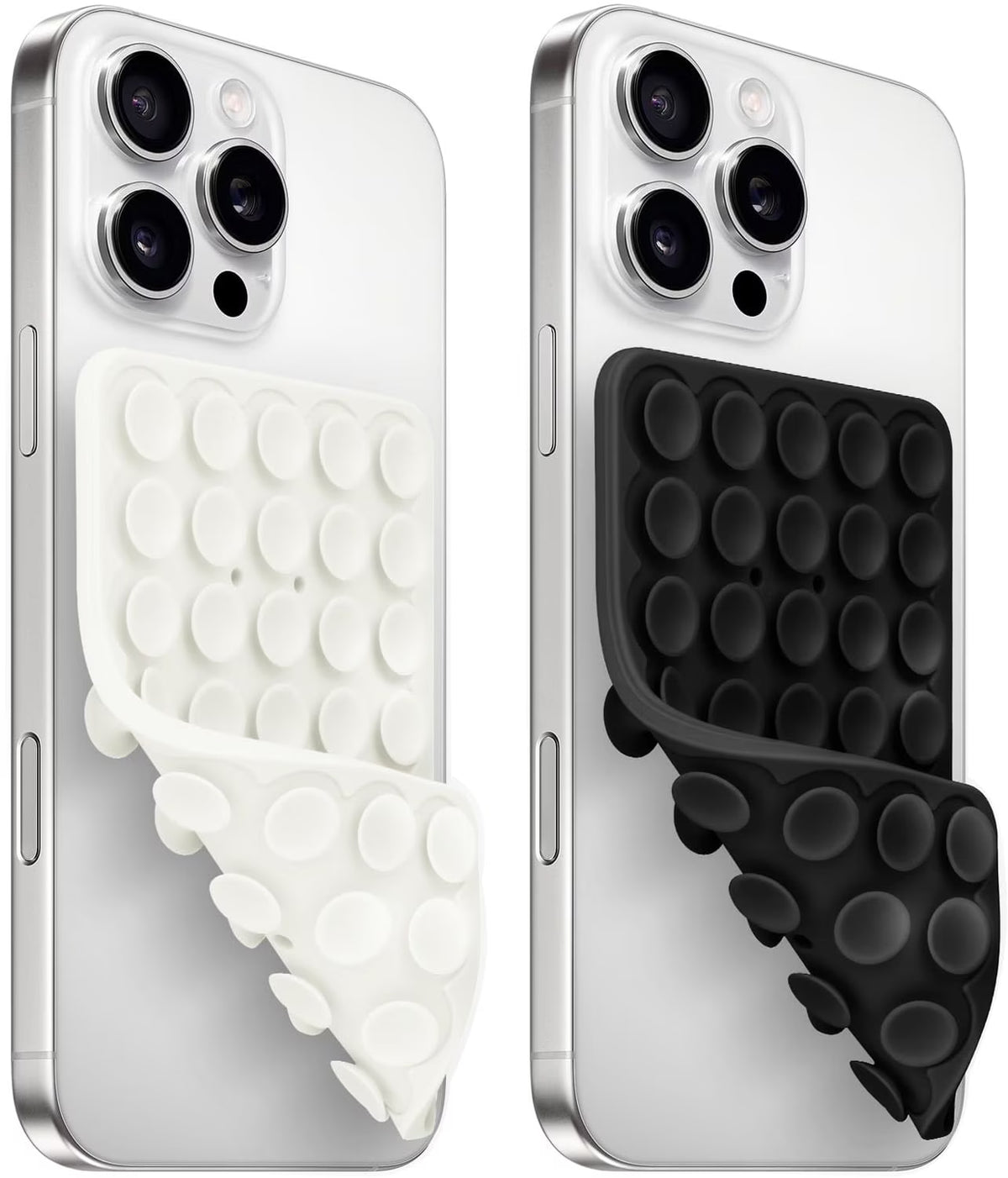 (2 Pack) Silicone Suction Cup Phone Case Mount Double Sided, Sticky Phone Grip with Higher Suction Power for Cell Phone, Hands-Free Phone Accessories for Selfies and Videos, Pink